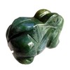 Manekieko Natural Indian Agate Frog Crystals and Healing Stone Figures,