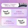 Enjuvie Magnetic Eyelashes with Applicator, Magnetic Eyelashes Natural Look,Reusable Magnet