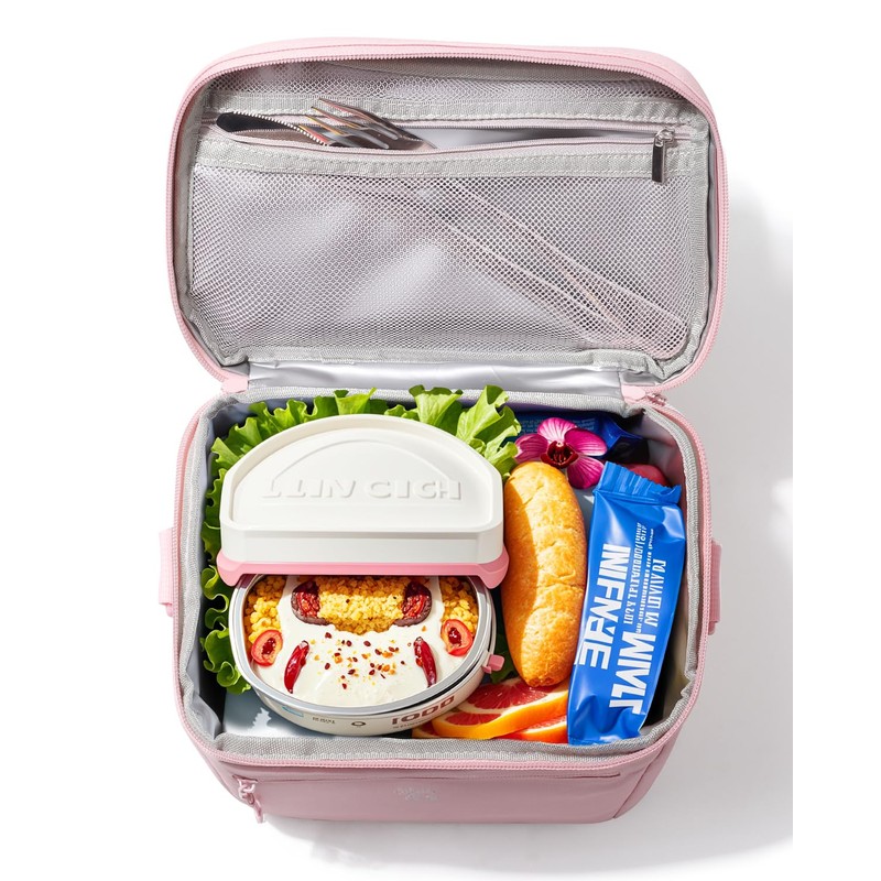 Insulated Lunch Box Bag Women Girls - Waterproof Leakproof Lightweight