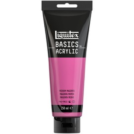 LIQUITEX Basics Acrylic Paint, Medium Magenta, 250 ml Tube