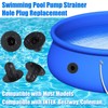 Tujoe P6H1158 Replacement Drain Valve Cap Plastic Swimming Pool Drain