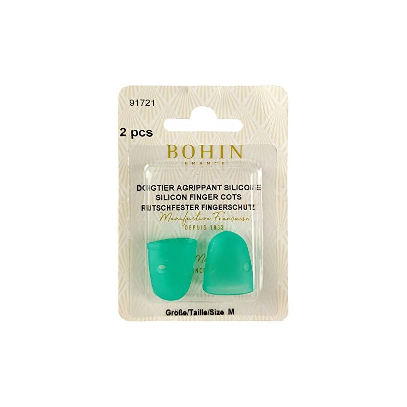 Bohin - Green (Medium) Rubber Thimble - 2 Pieces