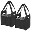 Foyego 2 Pack Drink Carrier with Handle, Reusable 4 Cup