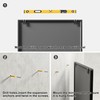 Dewfig Rectangle Wall Mirror, Window Mirror Wall Mounted, 24"x36"in Window