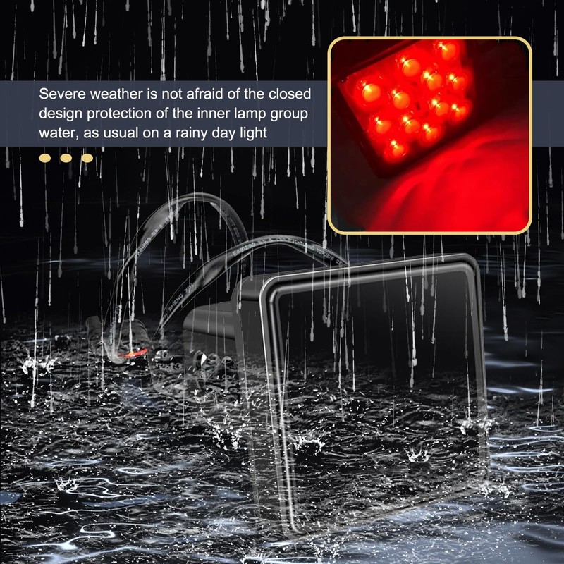 DACIRTY Pack-1 Trailer Hitch Lights with 15 LEDs, Super Bright