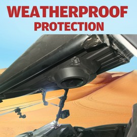 UTV Overhead Speakers Pods Enclosure, HAKA TOUGH 6.5" Universal Waterproof Speaker Mount Box for Polaris RZR, Can Am X3, UTV, Cart Accessories, 1PC