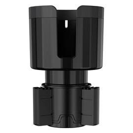 AIMALL Large Car Water Cup Holder with Coaster, Anti-Slip Beverage Holder, U-Shape Design for Mugs and Bottles, Expandable Base for 16-40oz Bottles and 10-20oz Mugs