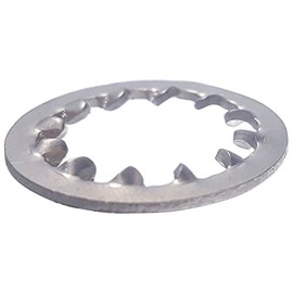 1/4" Internal Tooth Lock Washers, Stainless Steel 410, Plain Finish, Quantity 100 by Fastenere