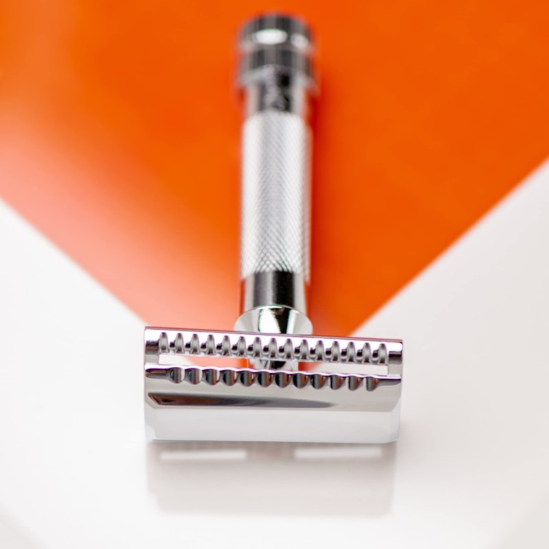 MERKUR Safety Razor 37C | Bevel Cut Gloss Chrome |