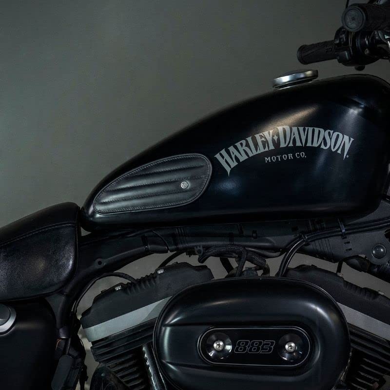 TRIP MACHINE TANK PADS MINI LEATHER CLASSIC STRIPES Motorcycle Tank