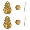 Chinese Brass Hardware 2 Fortune Drawer Pulls 3" with Soft