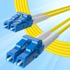 [10Gtek OS2/OS1] Single Mode Duplex LC/LC Connector Optical Cable, 0.6