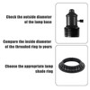 6pcs Light Socket Shade Rings, 1-3/8 Inches Thread Diameter Lamp