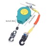 TFCFL Self Retracting Lifeline, 330lbs Double Brake System Fall Protection