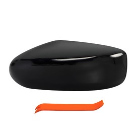 TKPUFR Left Driver Side Mirror Cover Cap Compatible with Nissan Altima 2013-2018 Glossy Black
