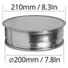 8" Inch Galvanized Steel Tee Cap - Round Vent Cover