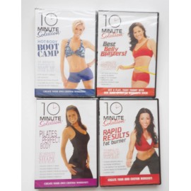 Lot of 4 Brand New 10 Minute Solution Home Workout DVD's