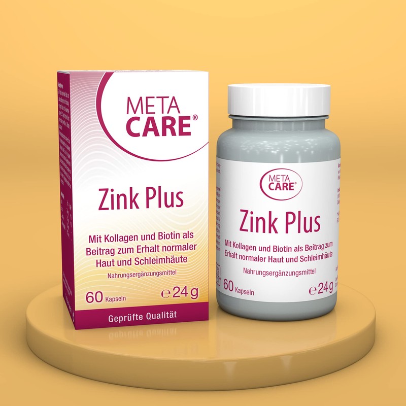 META CARE Zinc Plus - Innovative Combination with Collagen and