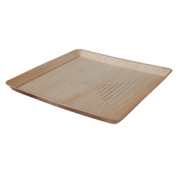 Greenovation Palm Leaf Square Tray - 12.2" x 12.2" x 0.79" | 10 Pack | Eco-Friendly Disposable Platter Trays | Biodegradable & Compostable Heavy Duty Bamboo Like Tray for Charcuterie Sushi