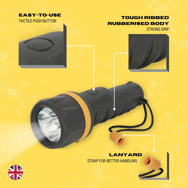 Vellcom Two Pack - Home & Bag LED Torches Large