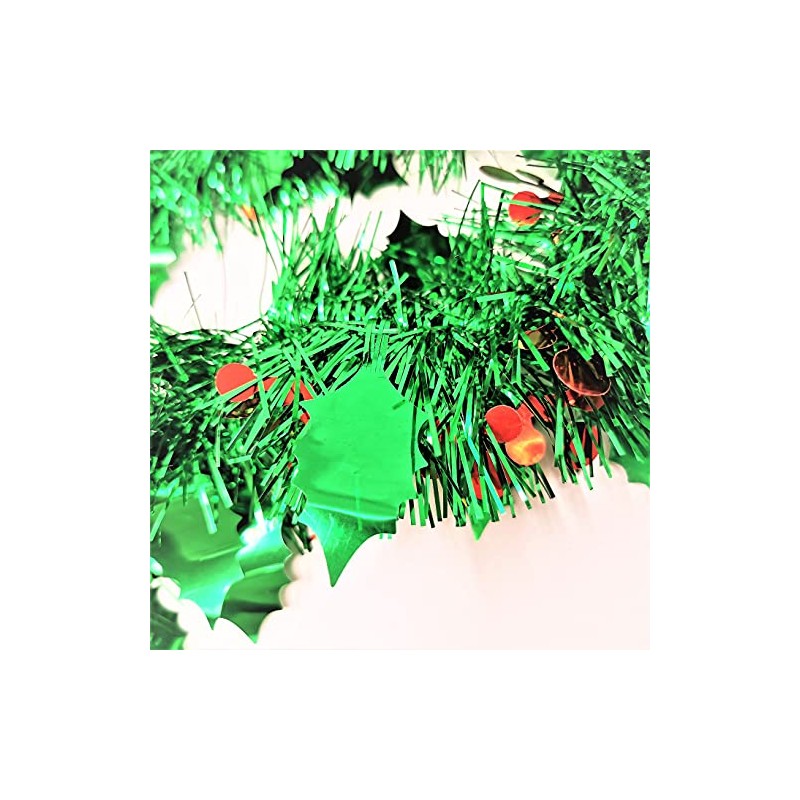 YLAB - 3 Strands of Holly Berry Tinsel - 2