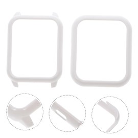 LABRIMP 2pcs Watch Screen Protective Case for Ultra-Thin Cover Full Coverage Against Scratches and Cracks Easy to Install Selection