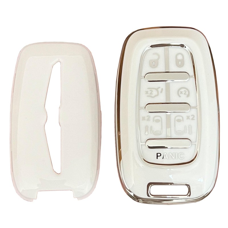 WENHENI for Chrysler Key Fob Cover with Keychain Fit for