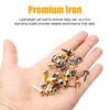 200Pcs Multicolour Split Pins, 8mm x 19mm Paper Fasteners, Plated