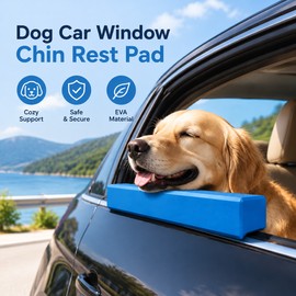 Dog Car Window Chin Rest Cushion with Window Slot Design – Soft EVA Pet Support Pad for Secure and Comfortable Car Rides