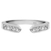 Wuziwen 925 Sterling Silver Open Wedding Bands for Women Anniversary