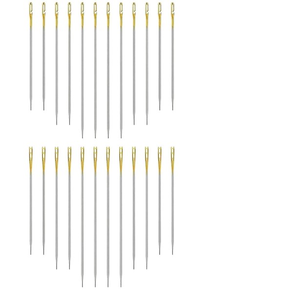 24 Pcs Self Threading Needles Set, Easy Thread Hand Sewing