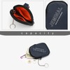 JEMINAL Nylon Double Zipper Coin Wallet with Belt Loop &