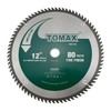 TOMAX 12-Inch 80 Tooth ATB Fine Finish Saw Blade with
