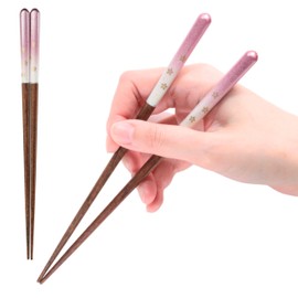 FlaColle Chopsticks, Like a Parents' Home, Chopsticks for Couples, Dishwasher Safe, Non-Slip, Fashionable, Made in Japan, Present (Cherry Blossom Street, 8.3 inches (21 cm)