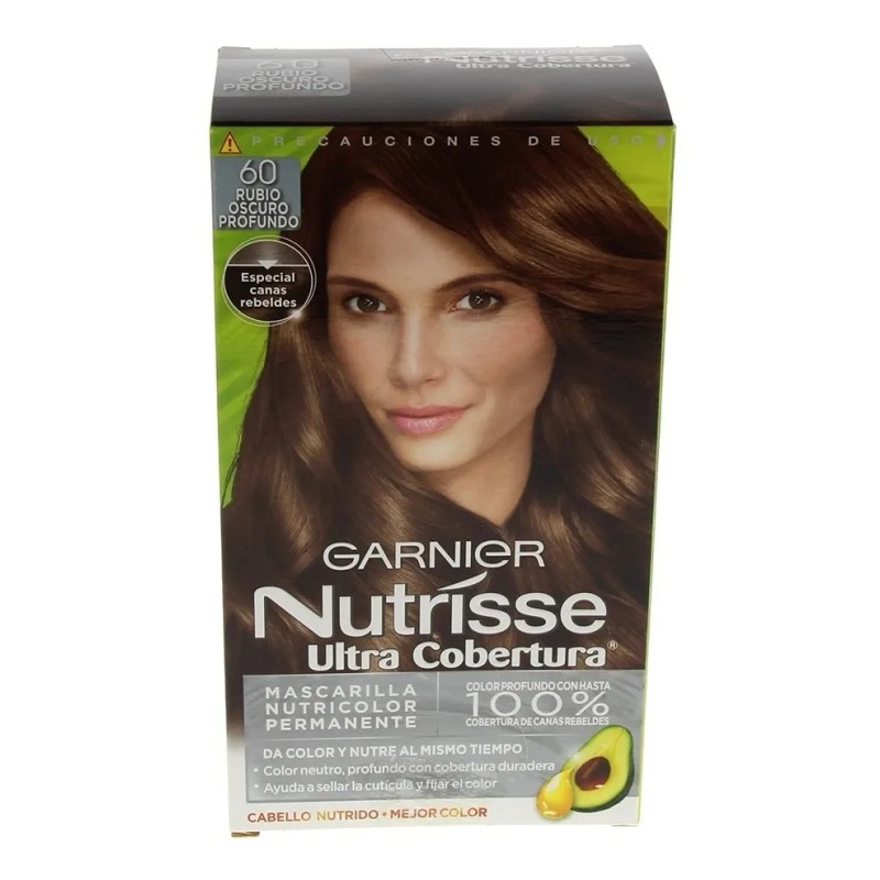 Tinte Para Cabello Nutrisse 60 Rubio Oscuro Profundo