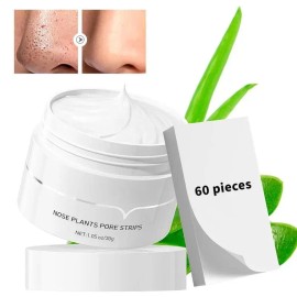 LANBENA Blackhead Remover Peel Off Mask V2.0 with 60 Paper Strips | Deep Cleansing Face & Nose Pore Strips | Skincare for Clear, Smooth, Comfortable Skin