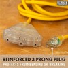 Cablectric Cable de extensión GFCI para exteriores de 3 pies