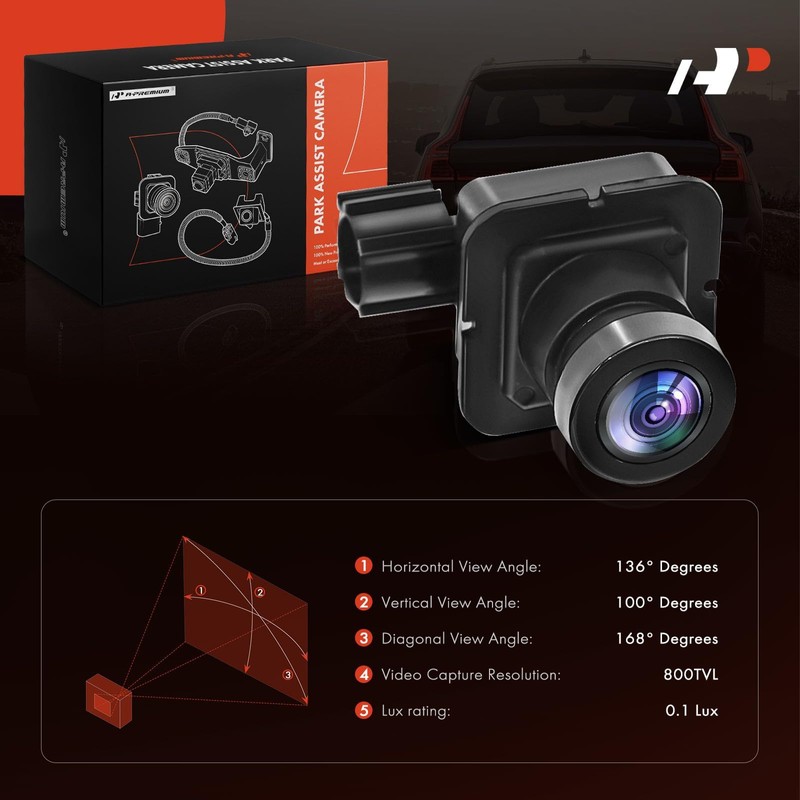 A-Premium Park Assist Camera Rear View Backup Reverse Camera Compatible