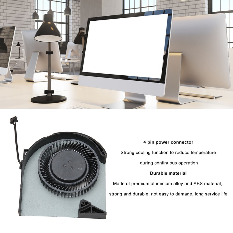 Replacement Cooling Fan 4 Pin Laptop Cooling Fan for DELL