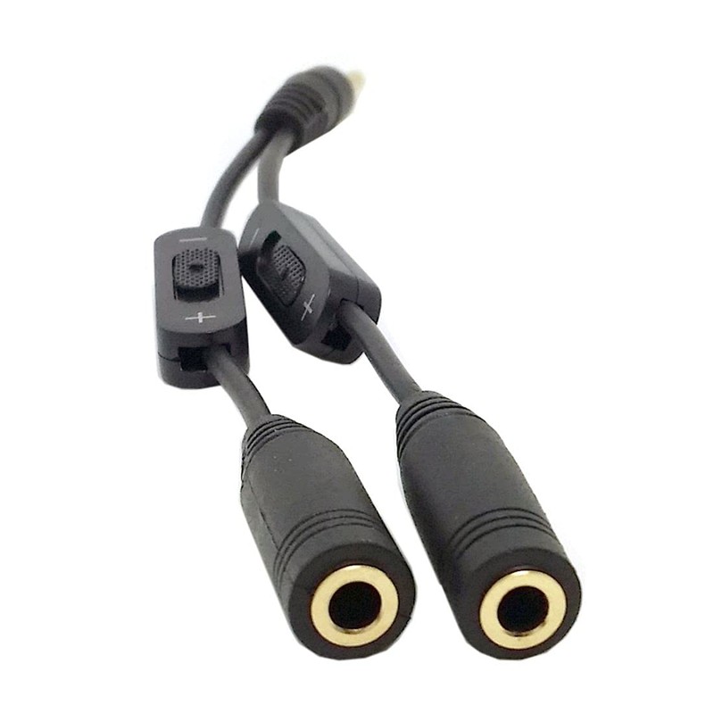 chenyang 3.5 mm Stereo Male to Double 3.5 mm Female