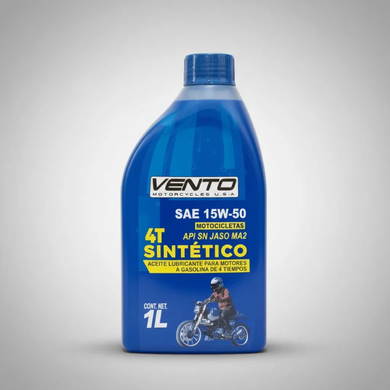Aceite Sintético Vento 15w50 Moto/cuatriciclo 1l