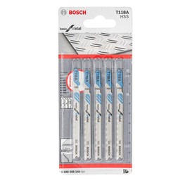 Bosch Segueta Basic for metal blister con 5 unidades T118A