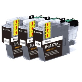Amaprint 3 XL Cartridges Compatible with Brother LC3217 LC3217bk Black Suitable for MFC-J5330dw MFC-J5335 MFC-J5730dw MFC-J5930dw MFC-J6530dw MFC-J6535dw MFC-J6930dw MFC-J6935