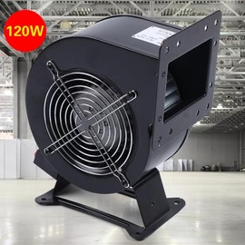 Ringmaster 110V 120W Outdoor Wood Furnace Boiler Blower Fan Small Centrifugal Blower Fan,196CFM Round Flange Blower Fan Assembly for Duct Ventilation,Heat Dissipation (Speed 2600r/min)