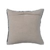 Creative Co-Op Knitted Punch Hook Throw, Navy Pillow, Blue