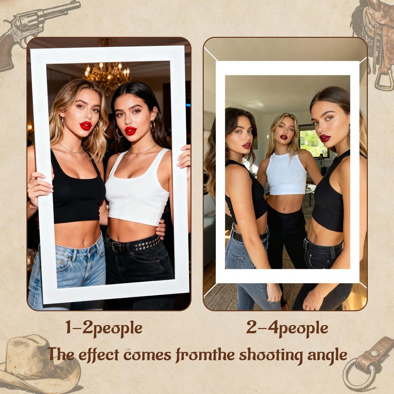 Western Cowboy Photo Booth Props Wild West Wanted Poster Photo