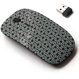 2.4G Wireless Mouse with Cute Pattern Design for All Laptops and Desktops with Nano Receiver - Arabesque