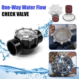 Houoto 7056 Check Valve Cover with Flapper Assembly for Zodiac Jandy Spring Check Valve 7235 7305 7511 7512-2 Pcs