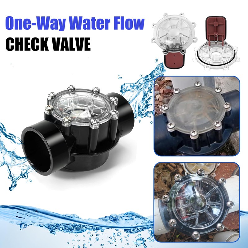 Houoto 7056 Check Valve Cover with Flapper Assembly for Zodiac