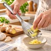Stainless Steel Ginger Garlic Grater Multi-functional Grinding Spoon Egg, Soup